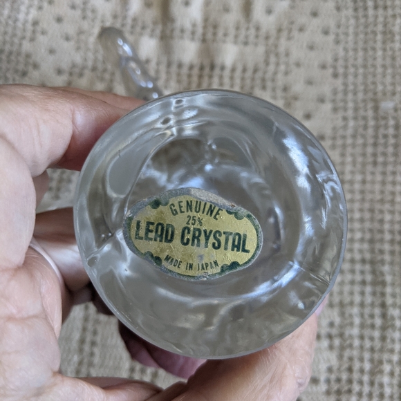 Vintage Christmas Angel Lead Crystal Figurine - Picture 5 of 6